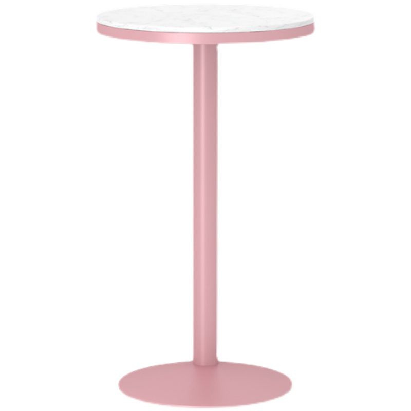 Stone Bar Dining Table Modern Bar Table with Iron Base for Dining Room Clearhalo 'Bar Furniture' 'Bar Tables' 'bar_tables' 'furn' 'furn_bar_tables' 'Furniture' 'furniture_bar_tables' 'Kitchen & Dining Furniture' 1200x1200_c3e0b2bf-2b6b-4334-9f3c-b3eddba66131