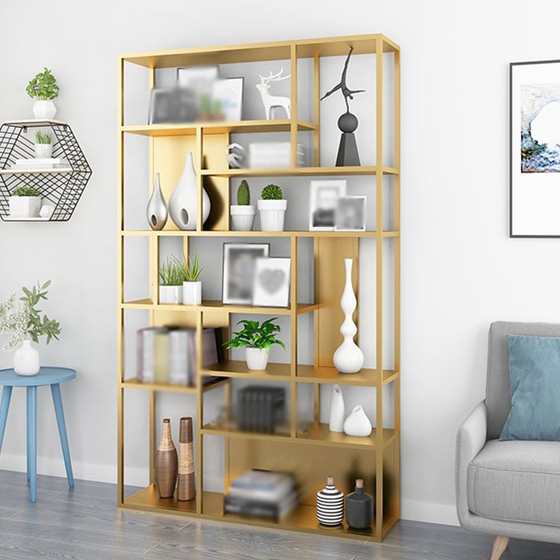 Modern Style Metal Bookshelf Open Etagere Shelf Bookcase for Office Clearhalo 'Bookcases' 'Furniture' 'furniture_bookcases' 'kitchen' 'kitchen_bookcases' 'Living Room Furniture' 'Office Furniture' 1200x1200_c3e44ed8-aa08-45f8-a691-f08790de8568