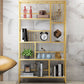 Glam Vertical Open Etagere Bookshelf Iron Frame Manufactured Wood Shelf Bookcase Clearhalo 'Bookcases' 'furn' 'furn_bookcases' 'Furniture' 'furniture_bookcases' 'Office Furniture' 1200x1200_c3e46016-430c-4d81-9268-e1e1cdcf6978