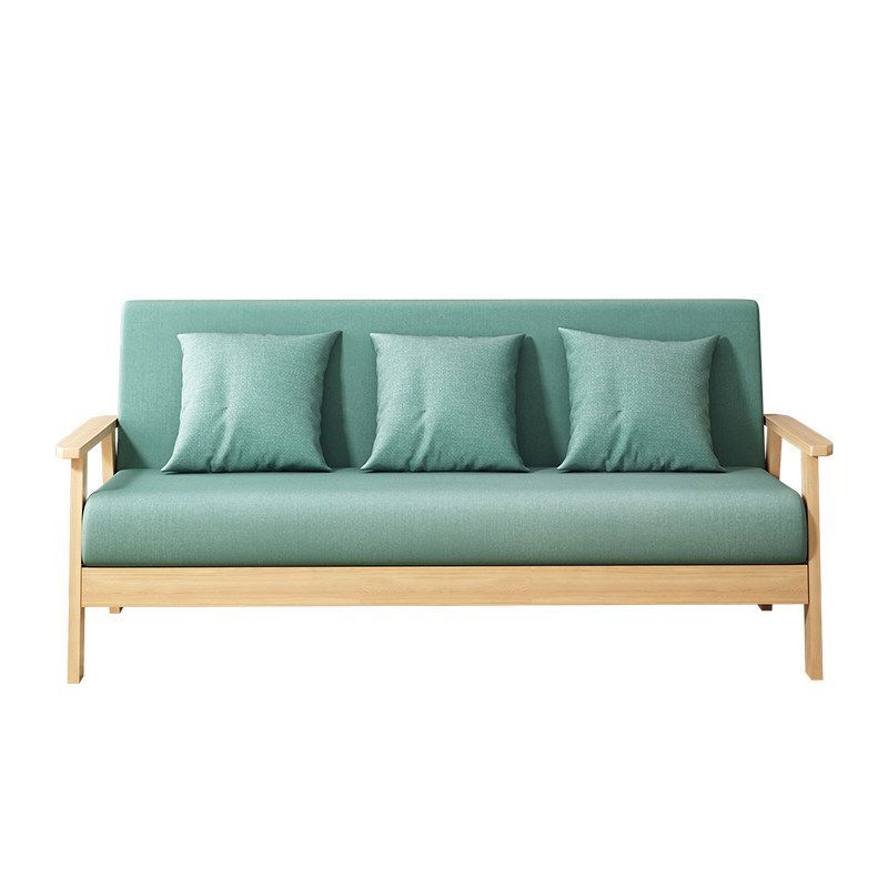 Fabric Square Arm Slipcovered 2/3 Seat Sofa Solid Color Sofa for Apartment Clearhalo 'Furniture' 'furniture_sofas' 'kitchen' 'kitchen_sofas' 'Living Room Furniture' 'Sofa' 'sofas' 1200x1200_c3e55361-7b1c-4636-8df1-d00a1079cc44