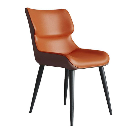 Sedie da pranzo in pelle PU sedia da wingback in stile industriale per casa