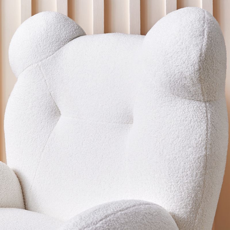 Chaise de bras de mélange en laine de base à quatre jambes fauteuil pour le salon, chambre à coucher