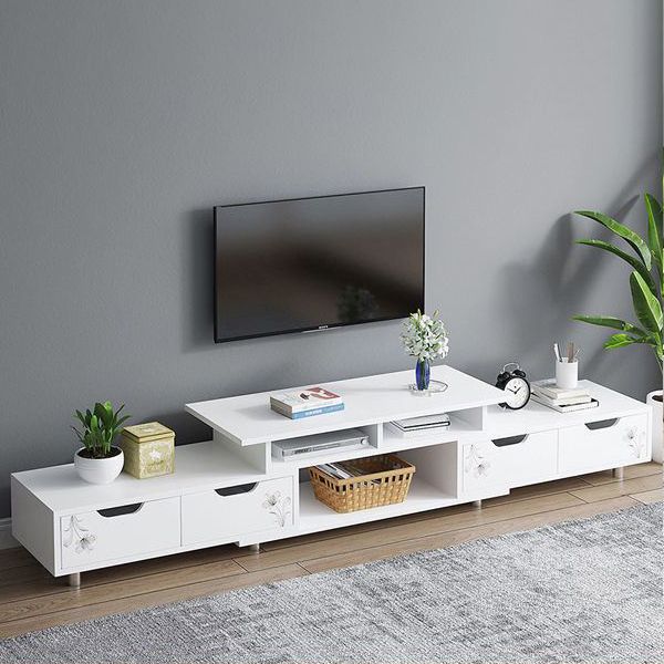 スカンジナビアのテレビメディアスタンドエンジニアリングウッドテレビスタンドコンソール