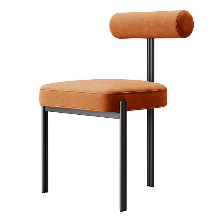 Glam – chaise de salle à manger en velours, mobilier d'appoint à dossier ouvert, finition mate pour l'intérieur
