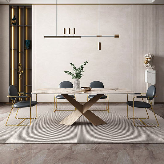 Glam 1/2/5/6/7 Pieces Dining Set Sintered Stone Dining Table Set Clearhalo 'Dining Room Sets' 'Dining Tables & Seating' 'dining_room_set' 'furn' 'furn_dining_room_set' 'Furniture' 'furniture_dining_room_set' 'Kitchen & Dining Furniture' 'kitchen&dining_furn' 'kitchen' 1200x1200_c3ed6cb9-bf39-4262-a491-54efdef5e92d