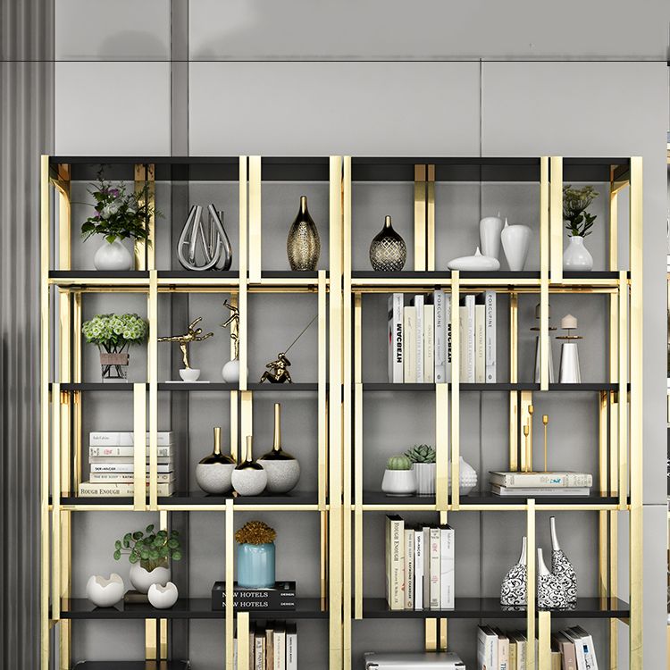 Libris de style contemporain Metal Bibliothèque à l'arrière pour le bureau à domicile