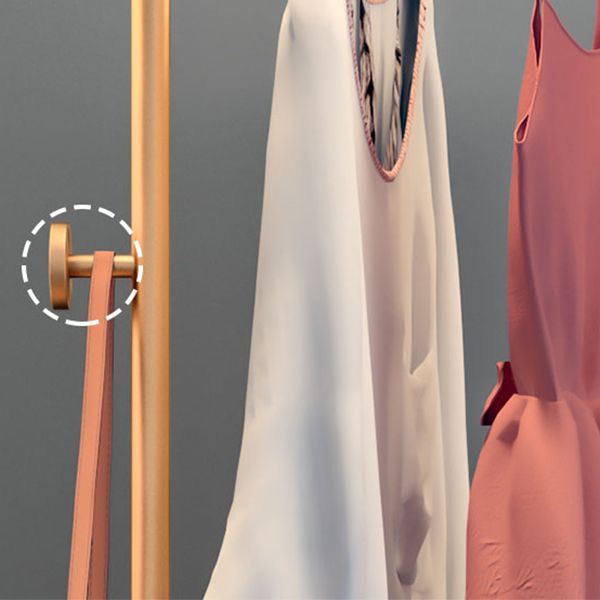 Rastrellino per gancio metallico con pentola da letto contemporanea con deposito