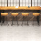 Industrial Bar Dining Table Solid Wood Bar Dining Table with Sled Base Clearhalo 'Bar Furniture' 'Bar Tables' 'bar_tables' 'furn' 'furn_bar_tables' 'Furniture' 'furniture_bar_tables' 'Kitchen & Dining Furniture' 1200x1200_c3f0f438-2318-4963-880a-5acfbfe7acbd