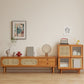 Mobile TV scandinavo Console TV in legno massello con cassetti