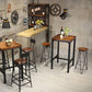 Brown Solid Wood Bar Table Industrial Dining Table for Kitchen Living Room Clearhalo 'Bar Furniture' 'Bar Tables' 'bar_tables' 'furn' 'furn_bar_tables' 'Furniture' 'Kitchen & Dining Furniture' 1200x1200_c3f272d0-bc76-4831-8b74-40656ecfab5d