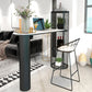 Modern Double Pedestal Sintered Stone Bar Table for Kitchen Dining Room Clearhalo 'Bar Furniture' 'Bar Tables' 'bar_tables' 'furn' 'furn_bar_tables' 'Furniture' 'Kitchen & Dining Furniture' 1200x1200_c3f2d96f-1e67-40ec-86eb-0f0870ae4782