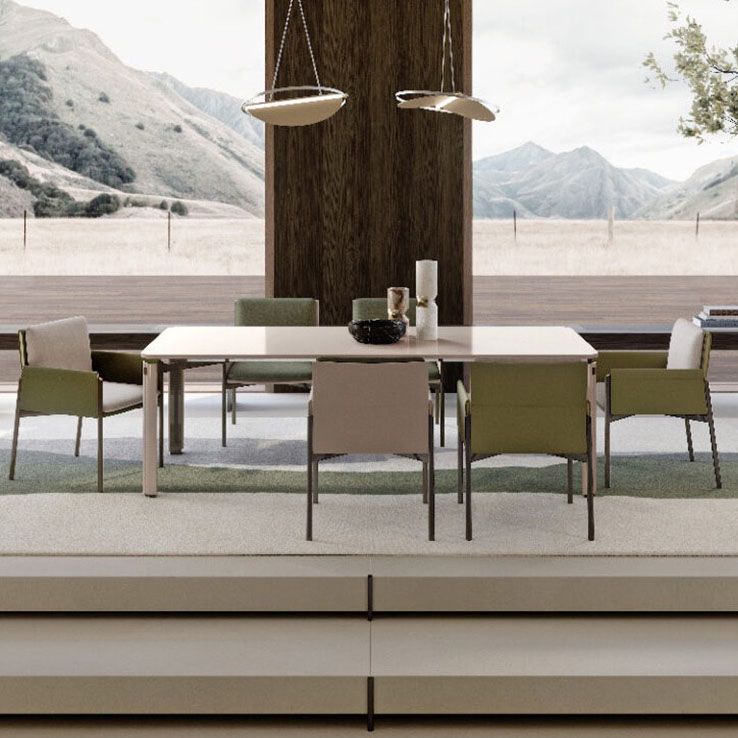 Designer Style Restaurant Solid Back Dining Arm Chair Upholstered Dining Chair Clearhalo ' kitchen&dining_furn' 'Dining Chairs' 'Dining Tables & Seating' 'dining_chair' 'furn' 'furn_dining_chair' 'Furniture' 'furniture_dining_chair' 'Kitchen & Dining Furniture' 'kitchen' 1200x1200_c3f301f7-2a0c-46ab-8938-ac35c159fe44