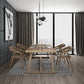 Pine Wood Top Dining Table Traditional Luxury Table with Trestle Base Clearhalo 'Dining Tables & Seating' 'Dining Tables' 'dining_table' 'furn' 'furn_dining_table' 'Furniture' 'furniture_dining_table' 'Kitchen & Dining Furniture' 'kitchen' 'kitchen_dining_table' 1200x1200_c3f353f3-fdd3-4d81-a8ae-8b00cfae6cf7