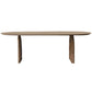 Pine Wood Top Dining Table Modern Oval Table with Sled Base in Brown Clearhalo 'Dining Tables & Seating' 'Dining Tables' 'dining_table' 'furn' 'furn_dining_table' 'Furniture' 'furniture_dining_table' 'Kitchen & Dining Furniture' 'kitchen' 'kitchen_dining_table' 1200x1200_c3f40f9c-f669-4c64-ba44-dffdde33df35
