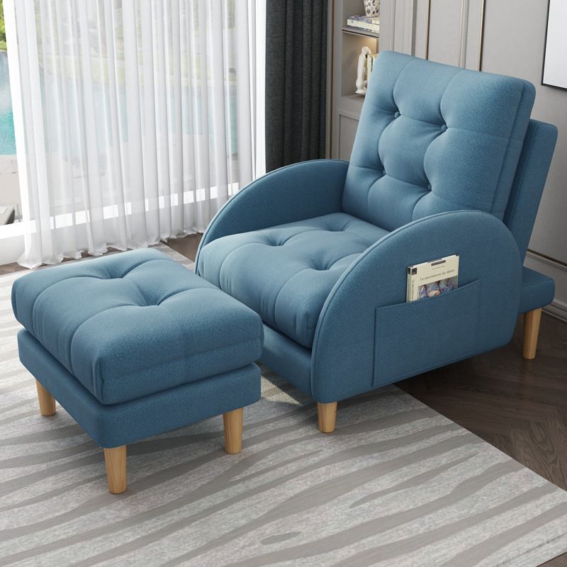 Contemporary Arms Included Basic Four Leg Biscuit Back Accent Room Chair Clearhalo 'Accent Chairs' 'accent_chairs' 'Chairs & Seating' 'furn' 'furn_accent_chairs' 'Furniture' 'Living Room Furniture' 1200x1200_c3f4b5b5-6bc6-4fd7-b0d6-6abd0c734faa