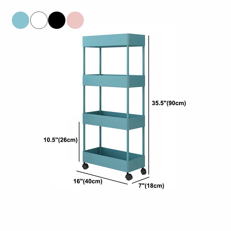 Contemporary Style Bookshelf Home Office Bookcase with Casters Clearhalo 'Bookcases' 'furn' 'furn_bookcases' 'Furniture' 'furniture_bookcases' 'kitchen' 'kitchen_bookcases' 'Living Room Furniture' 'Office Furniture' 1200x1200_c3f4c667-798a-449a-ab07-ad2ce25577d4