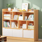 Standard Bookshelf With Doors Contemporary Bookcase for Study Room