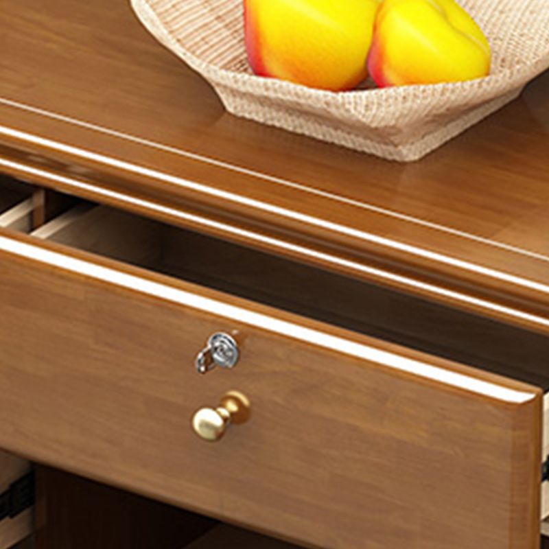 39.4" Tall Solid Wood Chest 6 - Drawer and 1 - Door Accent Cabinet Clearhalo 'Cabinets & Chests' 'cabinets_chests' 'furn' 'furn_cabinets_chests' 'Furniture' 'Living Room Furniture' 1200x1200_c3f4fabd-982b-4d30-8db4-55eafb73b840