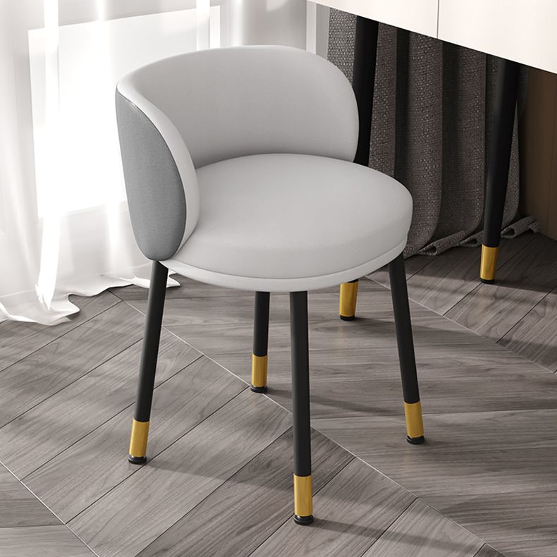 Nordic Style Armless Solid Back Chair Upholstered Side Chairs Clearhalo ' kitchen&dining_furn' 'Dining Chairs' 'Dining Tables & Seating' 'dining_chair' 'furn' 'furn_dining_chair' 'Furniture' 'furniture_dining_chair' 'Kitchen & Dining Furniture' 'kitchen' 1200x1200_c3f5d7f1-6653-4e07-b626-c8f3d2435173