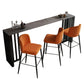 Contemporary Style Rectangle Bar Table Stone Double Pedestal Bar Dining Table for Home Clearhalo 'Bar Furniture' 'Bar Tables' 'bar_tables' 'furn' 'furn_bar_tables' 'Furniture' 'Kitchen & Dining Furniture' 1200x1200_c3f66183-4c58-4994-a4a4-99d7f669d0ea