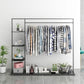 Modern Entryway Kit Hanging Rail and 3 Side Storage Shelves Coat Hanger