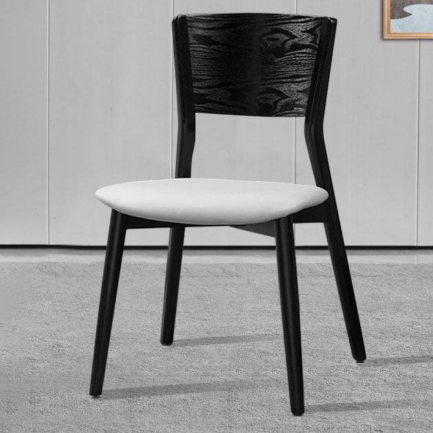 Contemporary Wood Dining Chair Open Back Dining Side Furniture in Matte Finish for Indoor Clearhalo 'Dining Chairs' 'Dining Tables & Seating' 'dining_chair' 'furn' 'furn_dining_chair' 'Furniture' 'Kitchen & Dining Furniture' 1200x1200_c3fa2cad-d506-4dab-b31f-f79e81dc230b