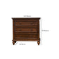 Commode traditionnelle en bois massif en bois massif avec tiroirs 3/4/7