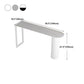 Cafe and Break-room Bistro Accent Dining Table Modern Stone Double Pedestal Counter Table Clearhalo 'Bar Furniture' 'Bar Tables' 'bar_tables' 'furn' 'furn_bar_tables' 'Furniture' 'furniture_bar_tables' 'Kitchen & Dining Furniture' 'kitchen&dining_furn' 'kitchen' 1200x1200_c3fbbeb3-db0d-4554-b9b5-5240ac4d40a7