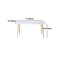 Gold Iron 4 Legs Dining Table Stone Center Top Traditional Luxury Dining Table Clearhalo 'Dining Tables & Seating' 'Dining Tables' 'dining_table' 'furn' 'furn_dining_table' 'Furniture' 'furniture_dining_table' 'Kitchen & Dining Furniture' 'kitchen' 'kitchen_dining_table' 1200x1200_c3fc6f34-15b5-420d-b8f8-e5205e1b648b
