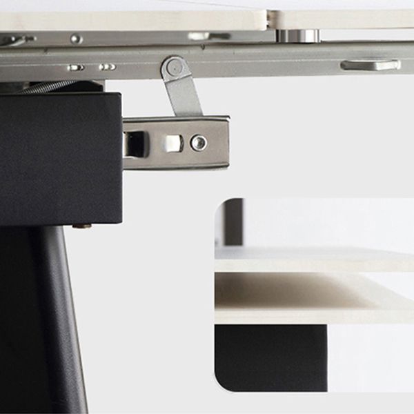 Contemporary 1/2/5/7 Pieces Furniture Rectangle Stone Dining Set in White Clearhalo 'Dining Room Sets' 'Dining Tables & Seating' 'dining_room_set' 'furn' 'furn_dining_room_set' 'Furniture' 'Kitchen & Dining Furniture' 1200x1200_c3fd7cfb-11b5-4d2e-ab2f-66949572138c