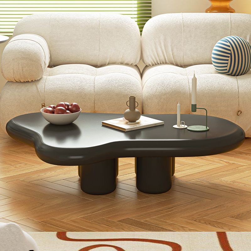 Scandinavian Wooden Coffee Table Free form 3 Legs Coffee Cocktail Table