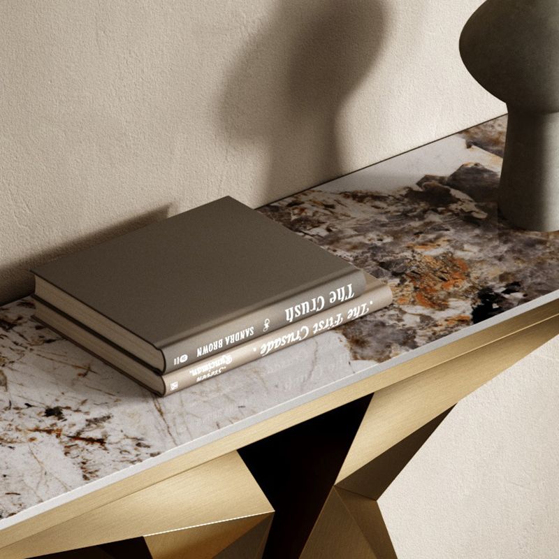 Tavolino console rettangolare glam tavolo di divano console per sala