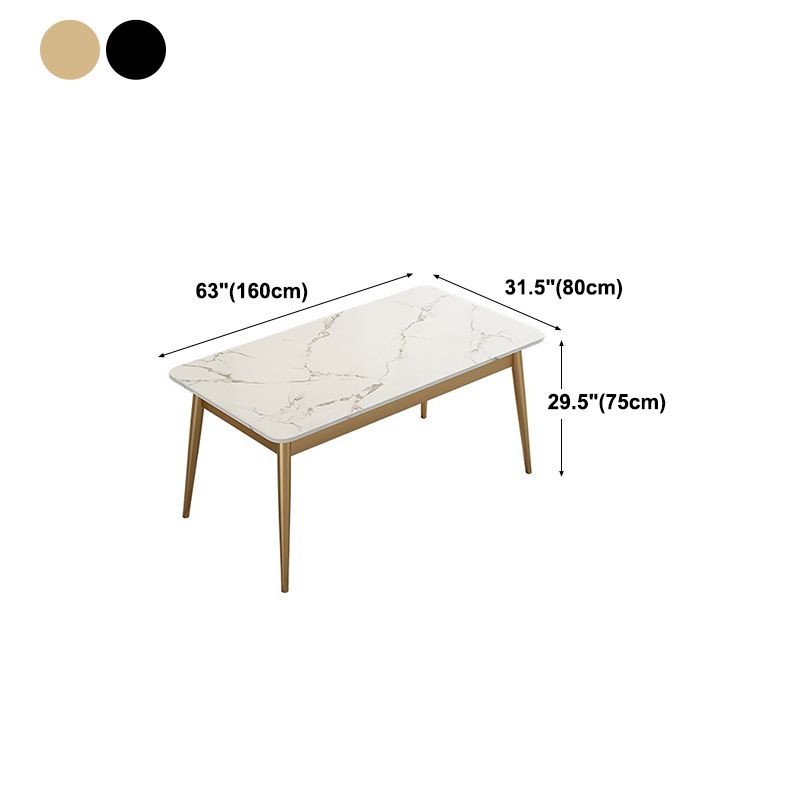 Mesa de comedor de lujo tradicional 4 Pats Rectangle Mesa para el hogar