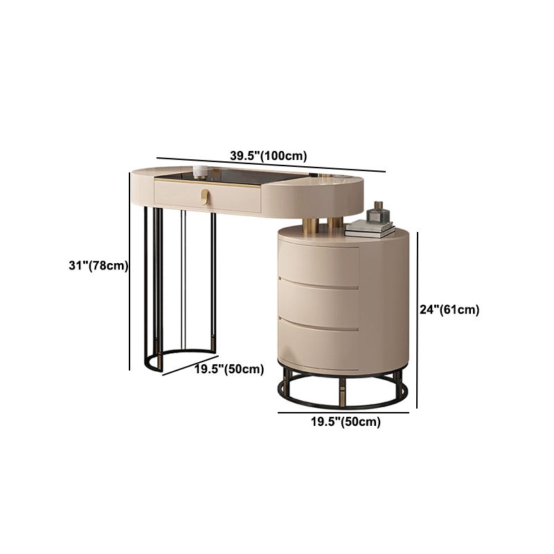 Consejo contemporáneo de tocador de tocador de madera maciza 4 cajas de tocador
