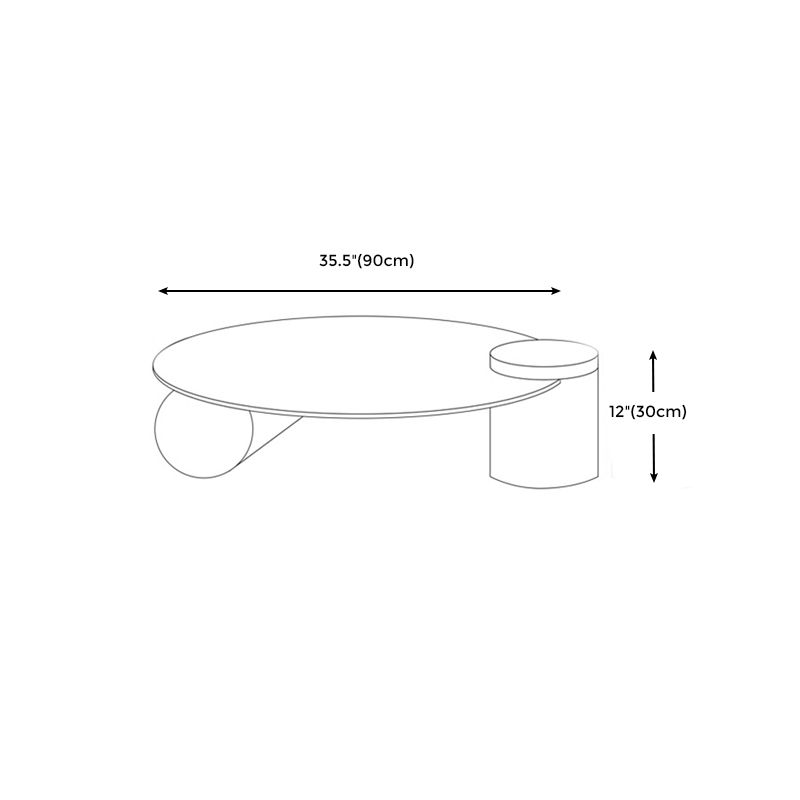 Tavolino in vetro trasparente rotondo 2 gambe base 1 tavolo da cocktail singolo