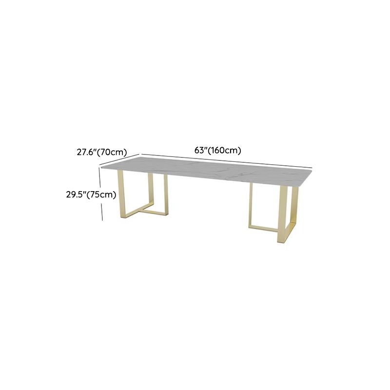 Rectangular Shape Contemporary Office Desk Stone Task Desk with 2-Legs in White Clearhalo 'furn' 'furn_office_desk' 'Furniture' 'Office Desks' 'Office Furniture' 'office_desk' 1200x1200_c404e0b3-7080-4fe7-90e5-1ffcb7fda4c3