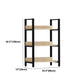 Modern Engineered Bookcase Natural Etagere Bookshelf for Any Room