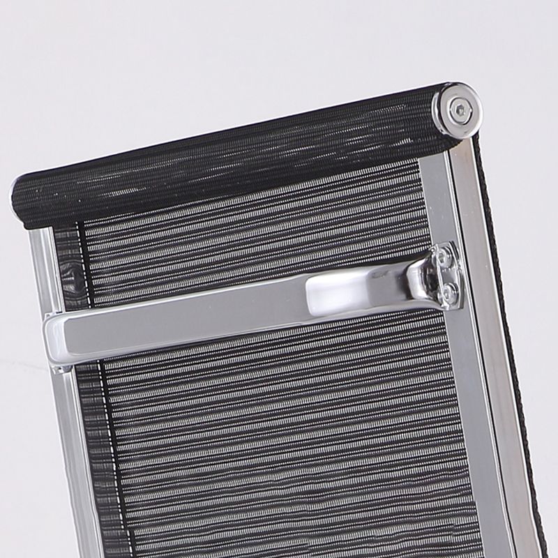 Silla moderna de escritorio de acero negro y naranja con silla de oficina en casa mediana y alta