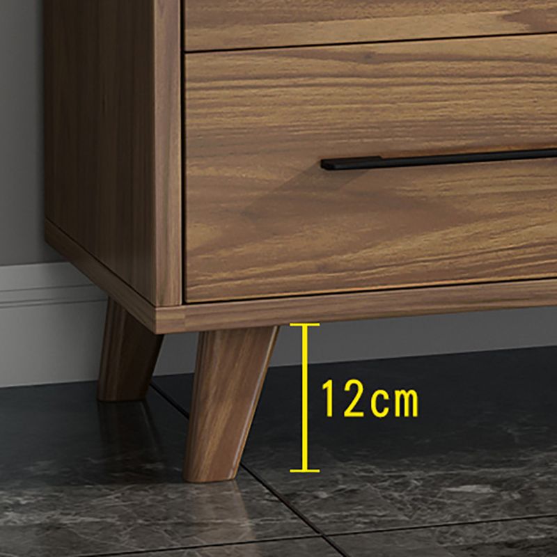 Sideboard moderna in sideboard da pranzo in legno ingegnerizzato marrone con porte per soggiorno