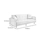 Contemporary Square Arm Sofa Tufted Back Sectional for Living Room