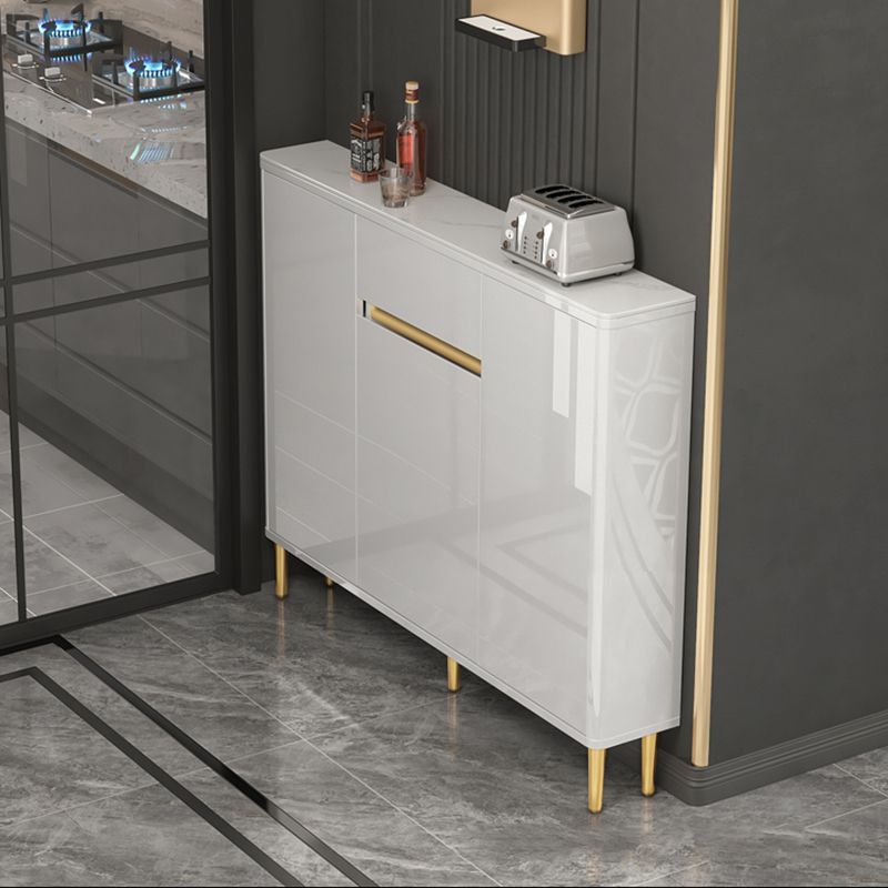 33.86"H Sideboard Modern Style White Dining Server for Kitchen and Dining Room Clearhalo 'buffet_sideboard' 'Buffets & Sideboards' 'furn' 'furn_buffet_sideboard' 'Furniture' 'furniture_buffet_sideboard' 'Kitchen & Dining Furniture' 1200x1200_c40b5004-5b5a-40a4-ace9-896dd4eb8096