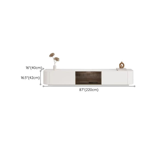 MODERNO MEDIA TV BIANCO STAND CONSOLA TV STOCK CRACCOLATA con cassetti per soggiorno