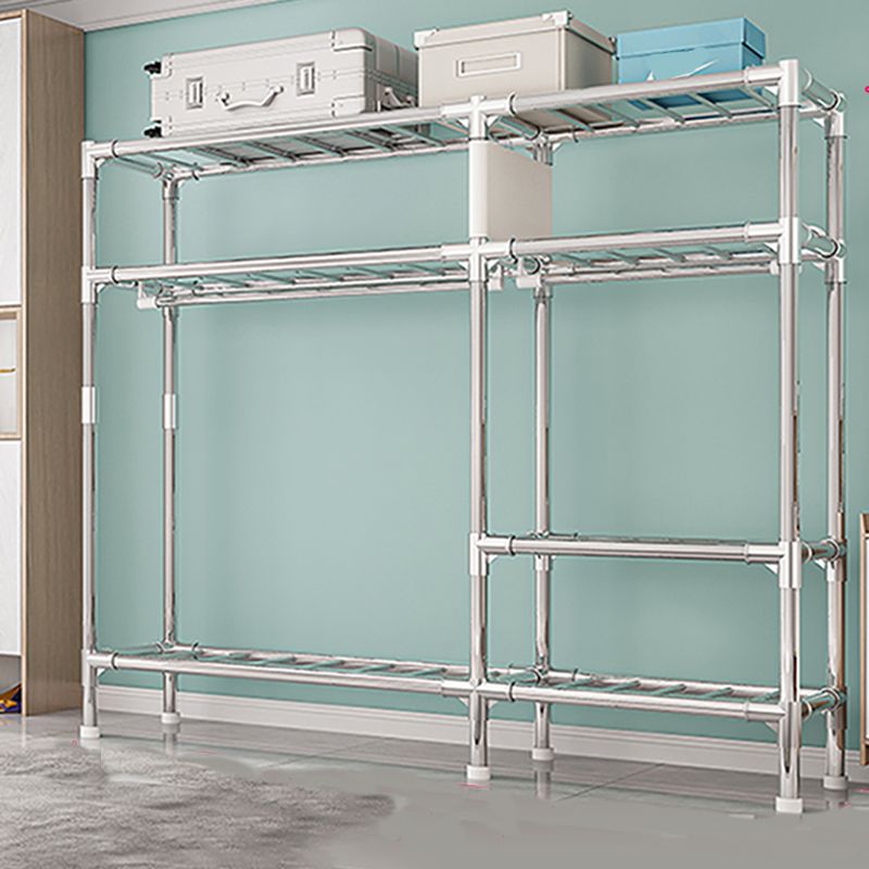 Armario de marco de acero inoxidable Armario moderno de vestuario de la casa