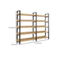 Metal and Wooden Shelf Bookcase Open Modern Brown Book Shelf for Office Clearhalo 'Bookcases' 'furn' 'furn_bookcases' 'Furniture' 'Office Furniture' 1200x1200_c40f68f5-e822-4ab1-96b8-a48480fcda84