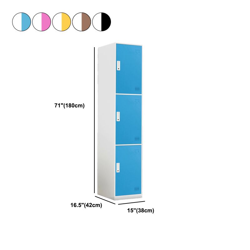 Scharnierende metalen garderobe armoire met slot eigentijdse garderobe -kast