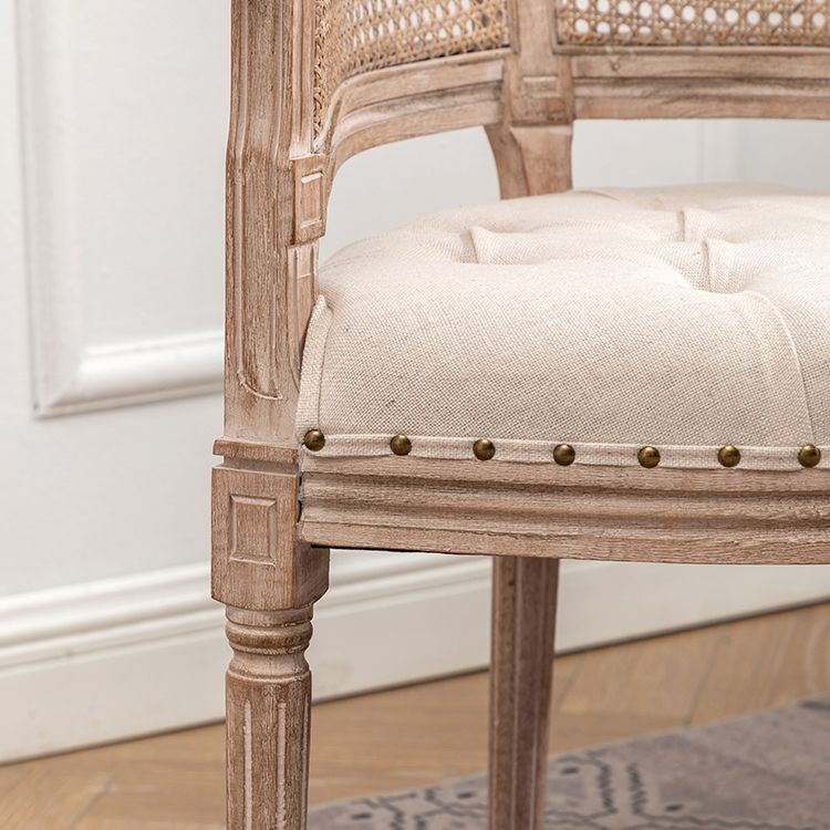 Solid Wood Country Style Dining Room Chair Matte Finish Open Back Dining Arm Chair Clearhalo ' kitchen&dining_furn' 'Dining Chairs' 'Dining Tables & Seating' 'dining_chair' 'furn' 'furn_dining_chair' 'Furniture' 'furniture_dining_chair' 'Kitchen & Dining Furniture' 'kitchen' 1200x1200_c411a5b0-f624-47f7-90ce-2c8ee13cf201