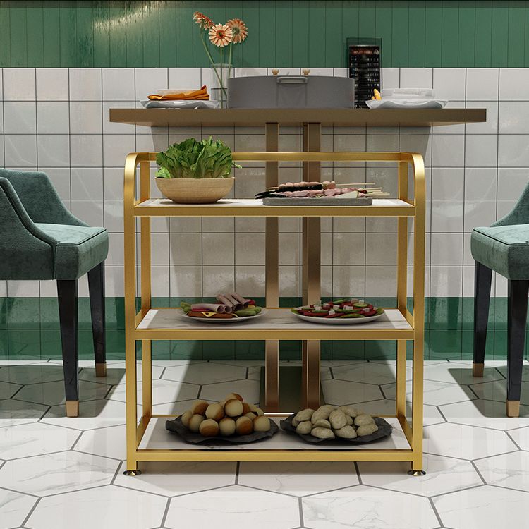 25,59 "H tavolo da preparazione moderno stazionario tavolo da preparazione rettangolare per sala da pranzo