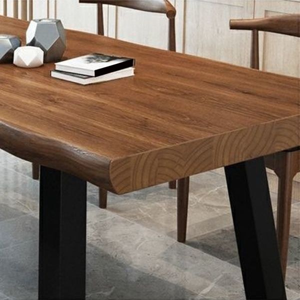 Industrial Rectangle Solid Wood Standard Height Double Pedestal Dining Table Clearhalo 'Dining Tables & Seating' 'Dining Tables' 'dining_table' 'furn' 'furn_dining_table' 'Furniture' 'Kitchen & Dining Furniture' 1200x1200_c41413c4-c631-470d-b060-85935ecacba8