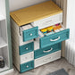 Plastic Storage Cabinet With Drawer Modern Wardrobe Armoire for Home
