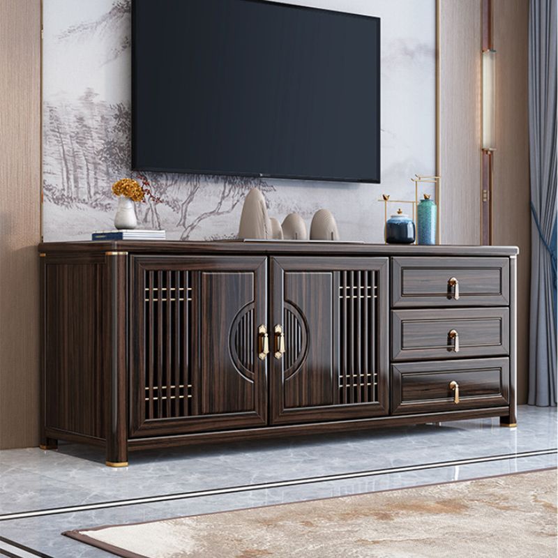 Vintage Brown Media Console Wood Stand Console with Drawers for Living Room Clearhalo 'furn' 'furn_tv_stands_entertainment_centers' 'Furniture' 'Living Room Furniture' 'TV Stands & Entertainment Centers' 'TV Stands & Media Storage Furniture' 'tv_stands_entertainment_centers' 1200x1200_c414d3cd-f406-46e3-9b0c-919135c55ddc